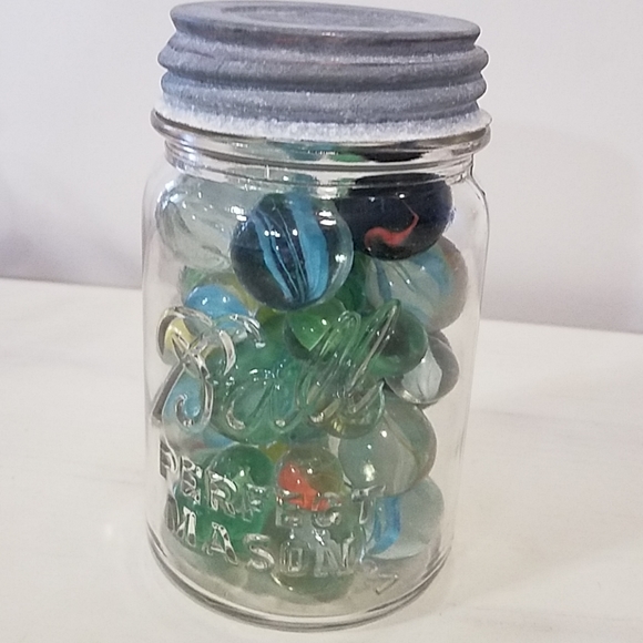Other - Vintage Ball Jar Marbles Shooters Cats eyes